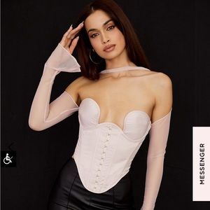 House of CB Mina long sleeve structured corset
